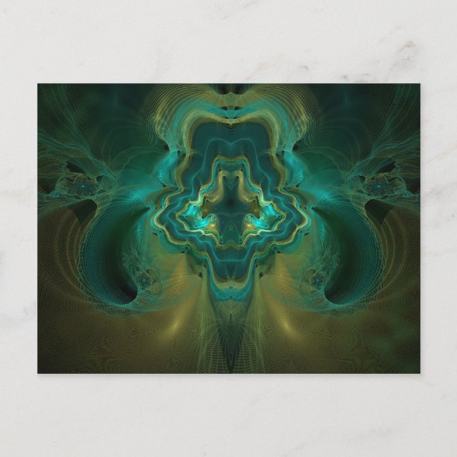 Fraktal Geode Postkarte (Vorderseite)