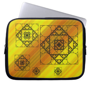 Fraktal-Geometrie-Laptoptasche Laptopschutzhülle