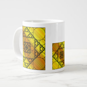 Fraktal-Geometrie-Spezialitäten-Tasse Jumbo-Tasse