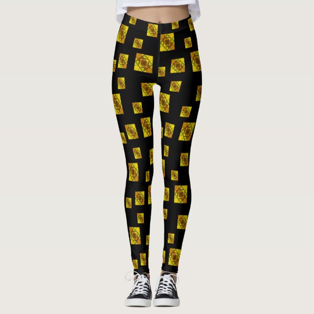 Fraktal Geometry Leggings (Vorderseite)