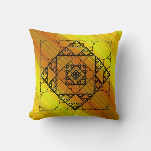 Fraktal Geometry Pillow Kissen (Vorderseite)