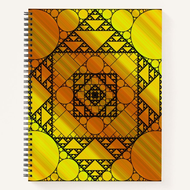 Fraktal Geometry Spiral Notebook Notizbuch (Vorderseite)