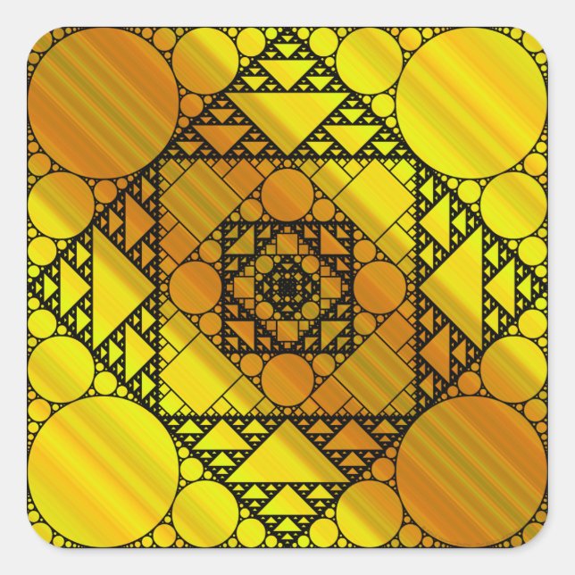 Fraktal Geometry Sticker (Vorderseite)
