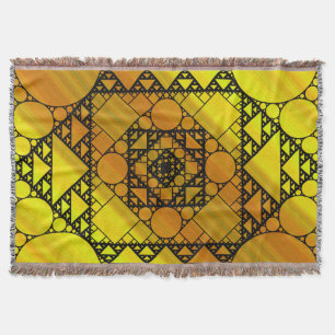 Fraktal Geometry Throw Blanket Decke