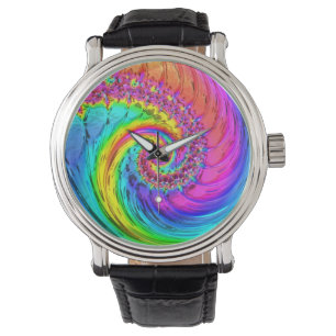Fraktal Glas 6 Optionen Armbanduhr