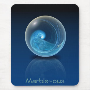 Fraktal-Glas-Marmor Mousepad