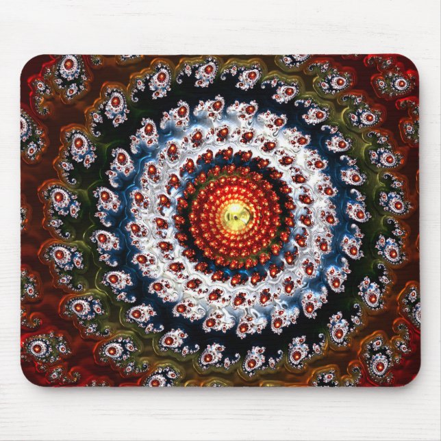 Fraktal Glass 3 Mousepad (Vorne)