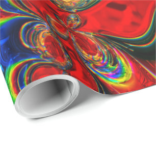 Fraktal Glass 9A-9B Optionen Wrapping Paper Geschenkpapier