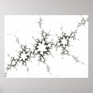 Fraktal-Grau Poster