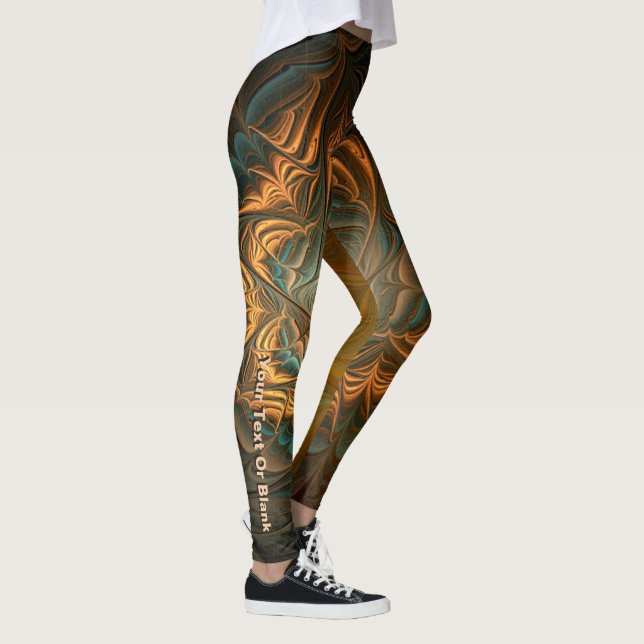 Fraktal Herbst Leggings (Rechts)