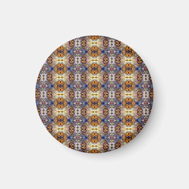 Fraktal in Farbe Magnet (Vorne)
