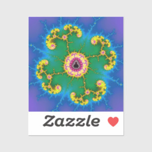 Fraktal Insel Mandala Aufkleber