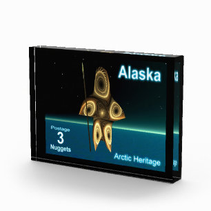 Fraktal Inuit Hunter - Alaska Postage Fotoblock
