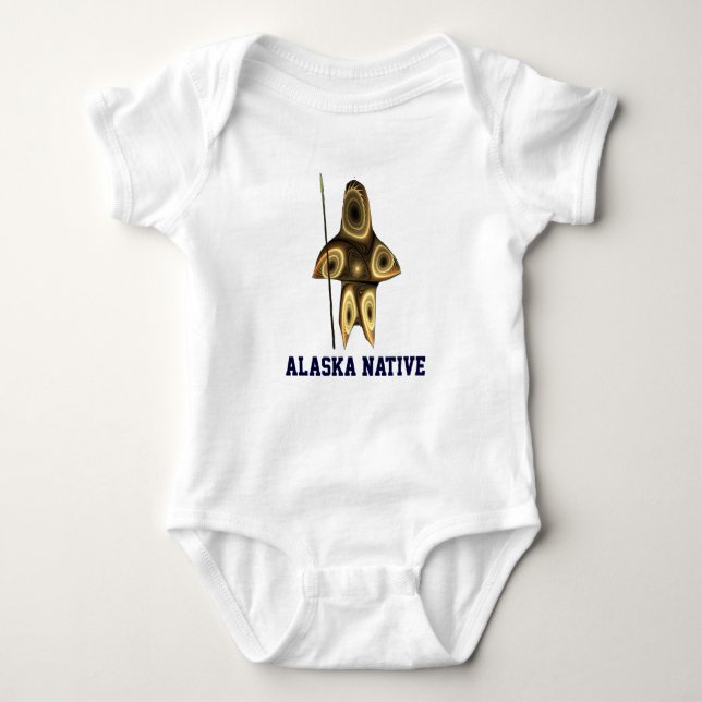 Fraktal Inuit Hunter Baby Strampler (Vorderseite)