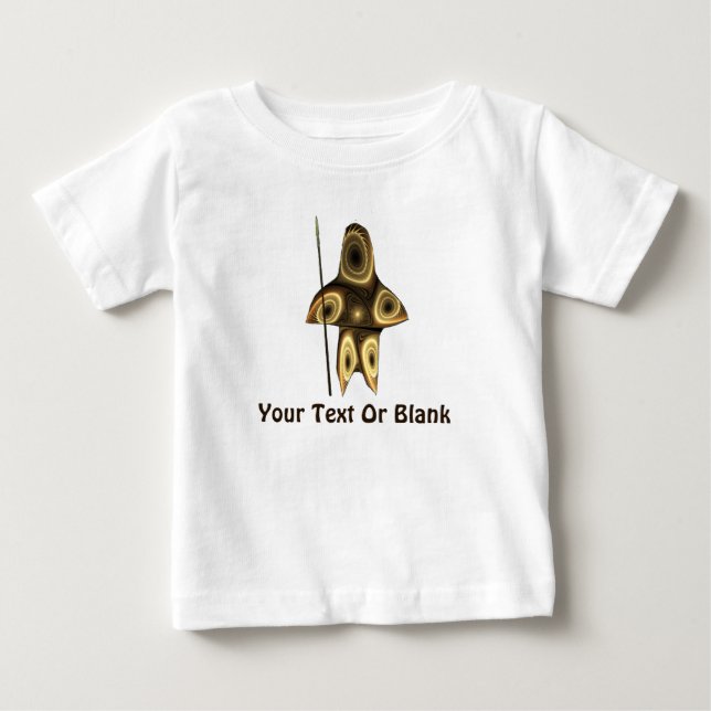 Fraktal Inuit Hunter Baby T-shirt (Vorderseite)
