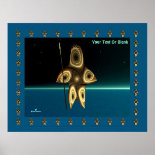 Fraktal Inuit Hunter Poster