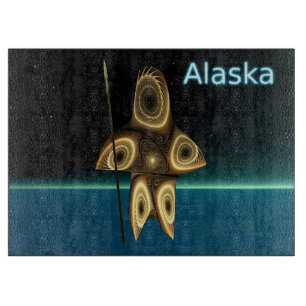 Fraktal Inuit Hunter Schneidebrett