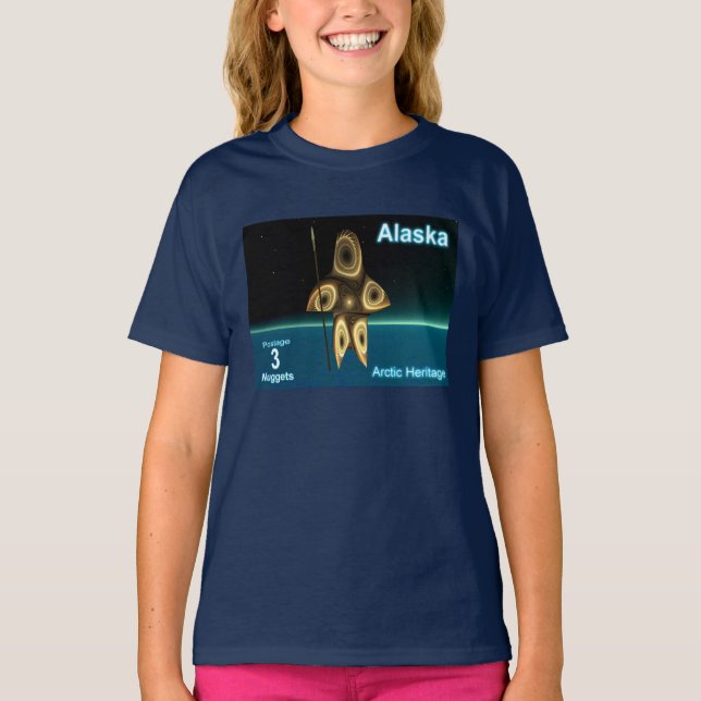 Fraktal Inuit Hunter T-Shirt (Vorderseite)