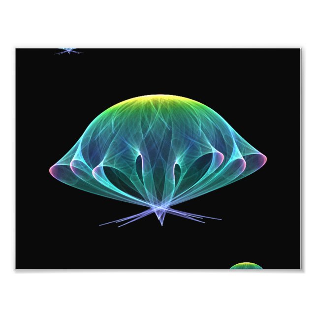 Fraktal Jellyfish Fotodruck (Vorne)