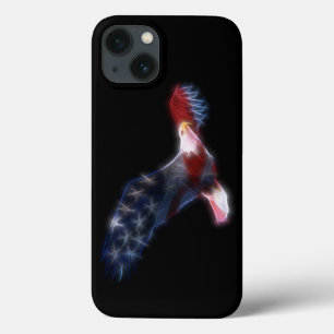 Fraktal-kahler Adler-Flagge patriotisch Case-Mate iPhone Hülle