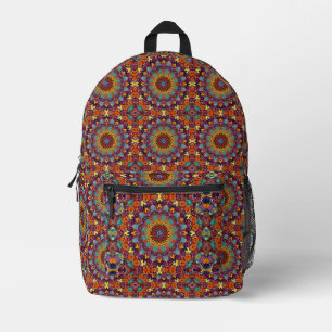 Fraktal Kaleidoscope Mandala Art Design-44444 Bedruckter Rucksack