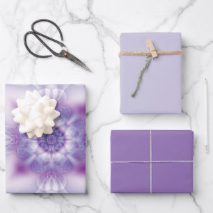 Fraktal Kaleidoskop Geschenkpapier Set