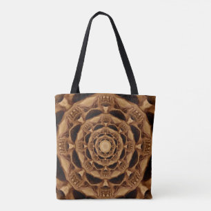 Fraktal-Kaleidoskop Octoskull Druck-Taschen-Tasche Tasche