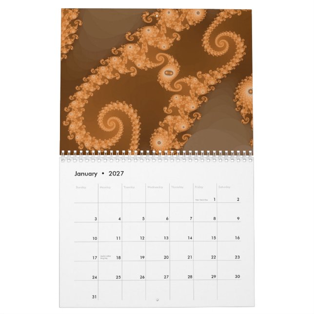Fraktal-Kalender 2011 Kalender (Jan 2027)