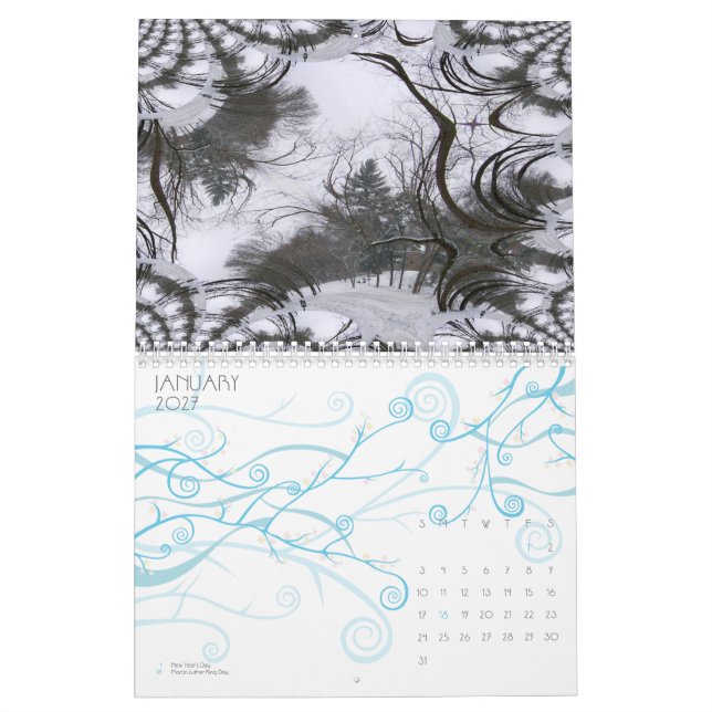 Fraktal-Kalenderzeit Kalender (Jan 2027)