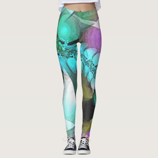 Fraktal komponieren - MODERNES ARABESKEN Leggings (Vorderseite)