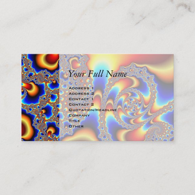 - Fraktal-Kunst durch gleiten Visitenkarte (Vorderseite)