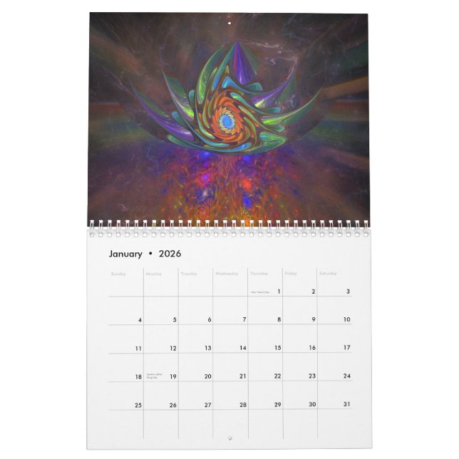 Fraktal-Kunst-Kalender 2013 Kalender (Jan 2026)