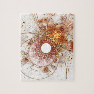 Fraktal-Kunst-Puzzlespiel: Brennendes Temperament