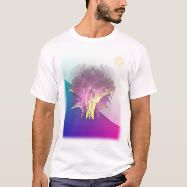 Fraktal-Leben-Baum T-Shirt (Vorderseite)