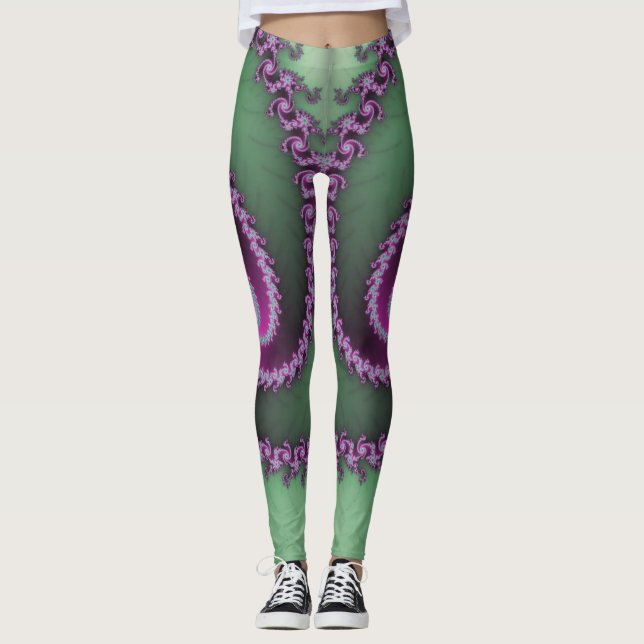 Fraktal Leggings ~ Mandelbrot ~ Fibonacci ~ * ~ (Vorderseite)