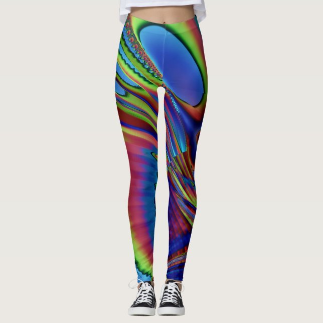 Fraktal-Leggings, Snoopy Leggings (Vorderseite)