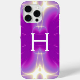 FRAKTAL-LICHTWELLEN-MONOGRAMM, PINK LILA FUCHSIA Case-Mate iPhone HÜLLE