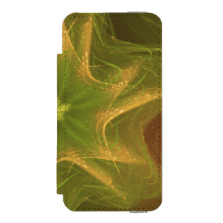 Fraktal Light Green Palette Incipio Watson™ iPhone 5 Geldbörsen Hülle
