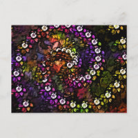 Fraktal lila floral Psychedelic Rainbow Spiral