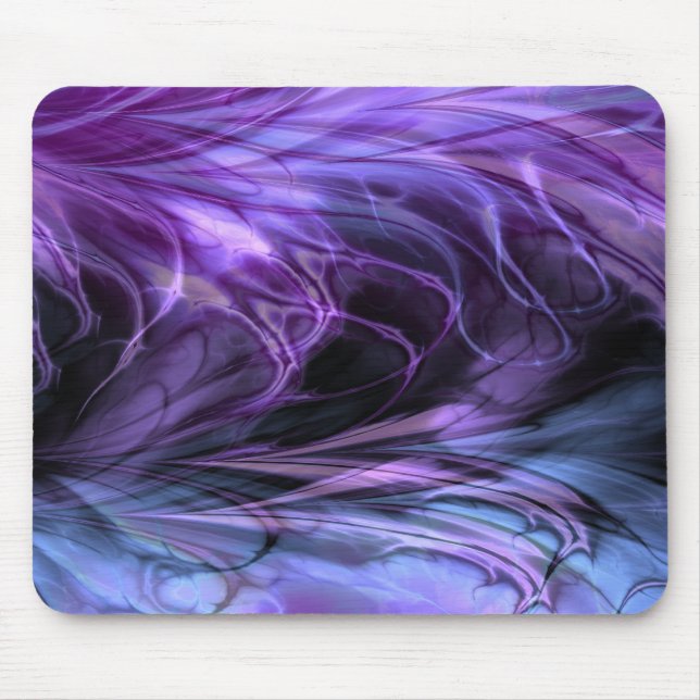 Fraktal lila Marmorierungmousepad Mousepad (Vorne)