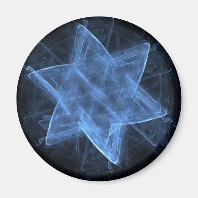 Fraktal Magen David Magnet (Vorne)