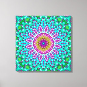 Fraktal Mandala 3 Leinwanddruck
