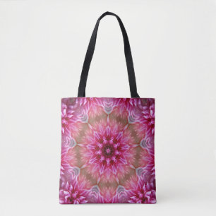 Fraktal Mandala Floral Psychedelic Tasche