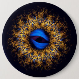 Fraktal-Mandala-Königsauge Button