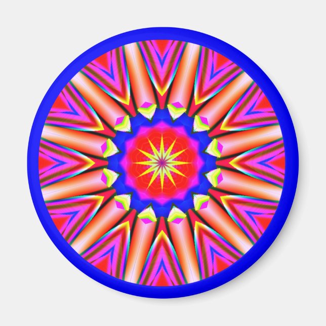 Fraktal Mandala Magnet (Vorne)