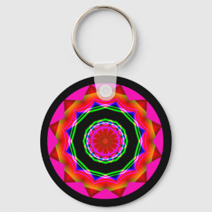 Fraktal Mandala Schlüsselanhänger