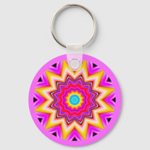 Fraktal Mandala Schlüsselanhänger