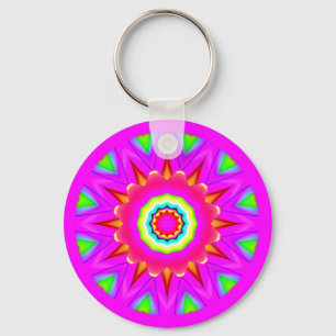 Fraktal Mandala Schlüsselanhänger