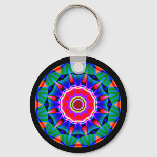 Fraktal Mandala Schlüsselanhänger