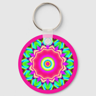 Fraktal Mandala Schlüsselanhänger